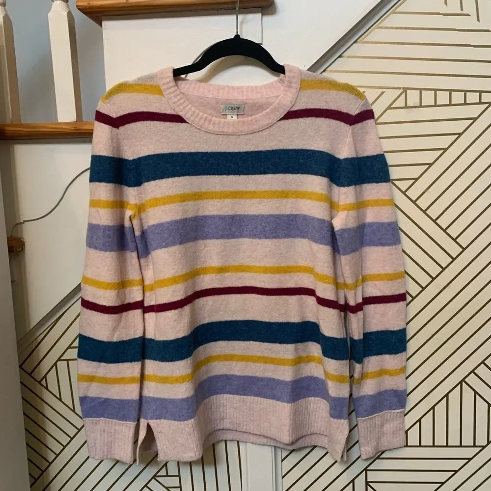 J. Crew Striped Scoop Neck Womens